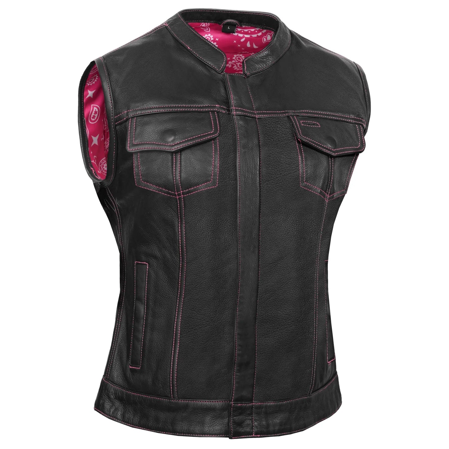 Orchid™ Women's Leather Motorcycle Vest