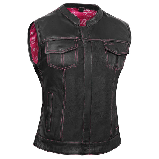 Orchid™ Women's Leather Motorcycle Vest