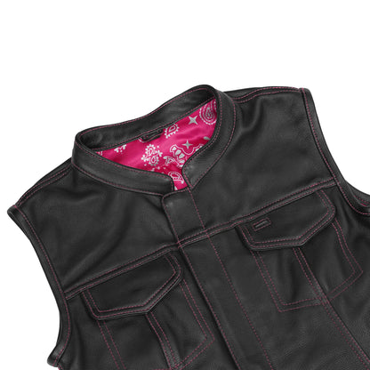 Orchid™ Women's Leather Motorcycle Vest