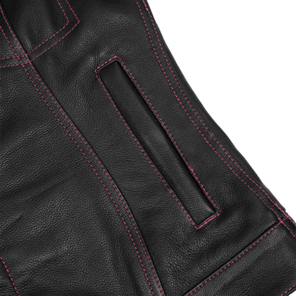 Orchid™ Women's Leather Motorcycle Vest
