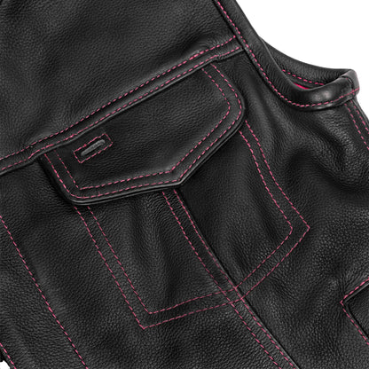 Orchid™ Women's Leather Motorcycle Vest