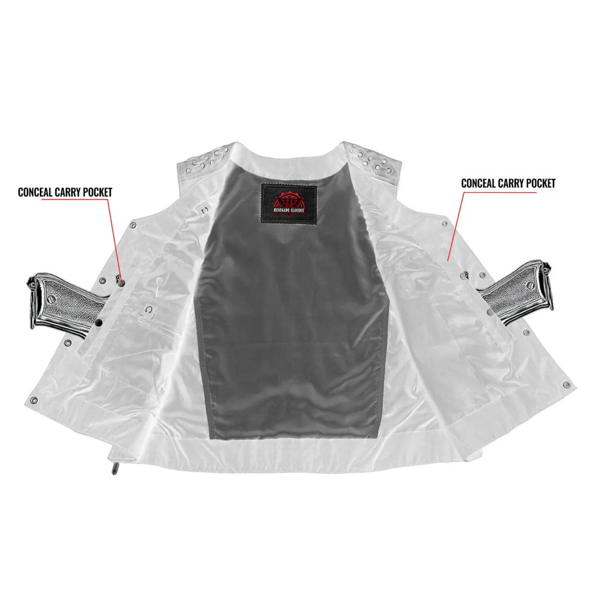 Valkyrie Women's Leather Motorcycle Vest