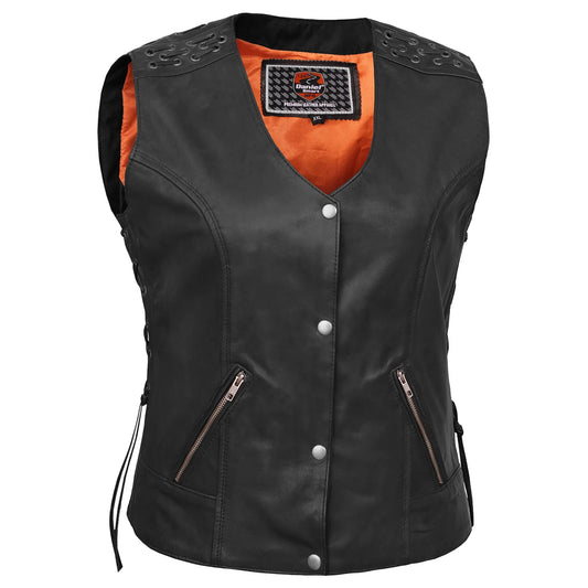 Valkyrie Women's Leather Motorcycle Vest