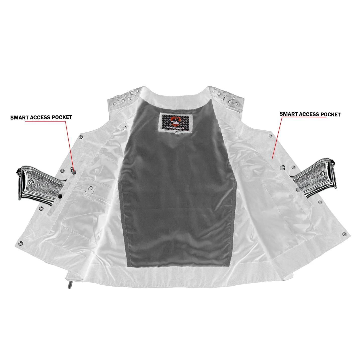 Valkyrie Women's Leather Motorcycle Vest