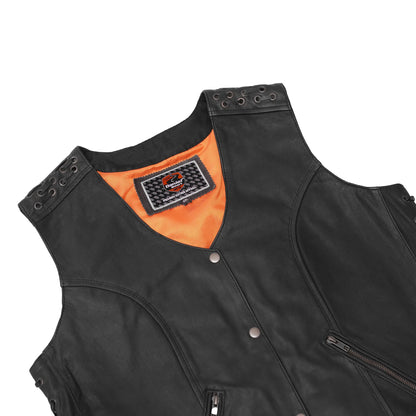 Valkyrie Women's Leather Motorcycle Vest