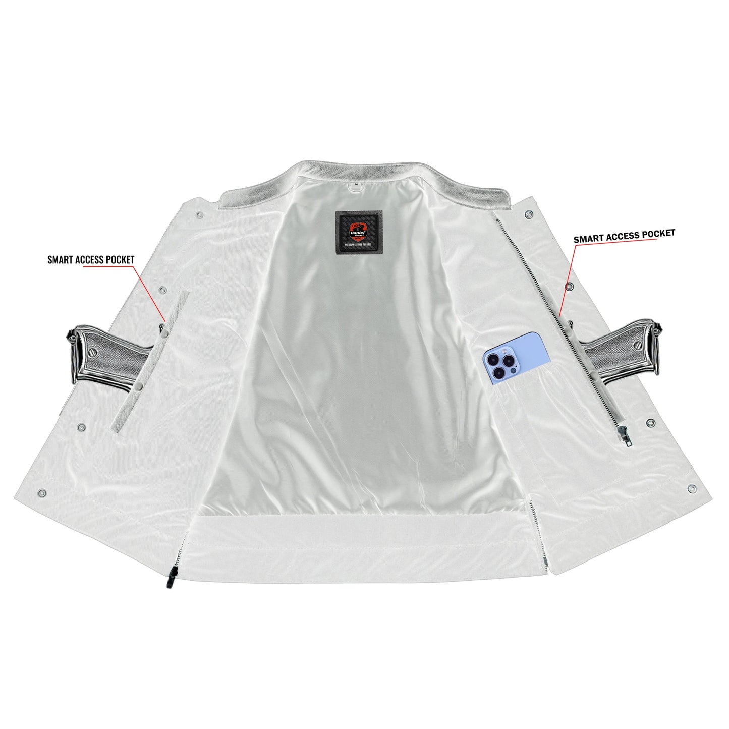DS287 Women's Premium Single Back Panel Concealment Vest
