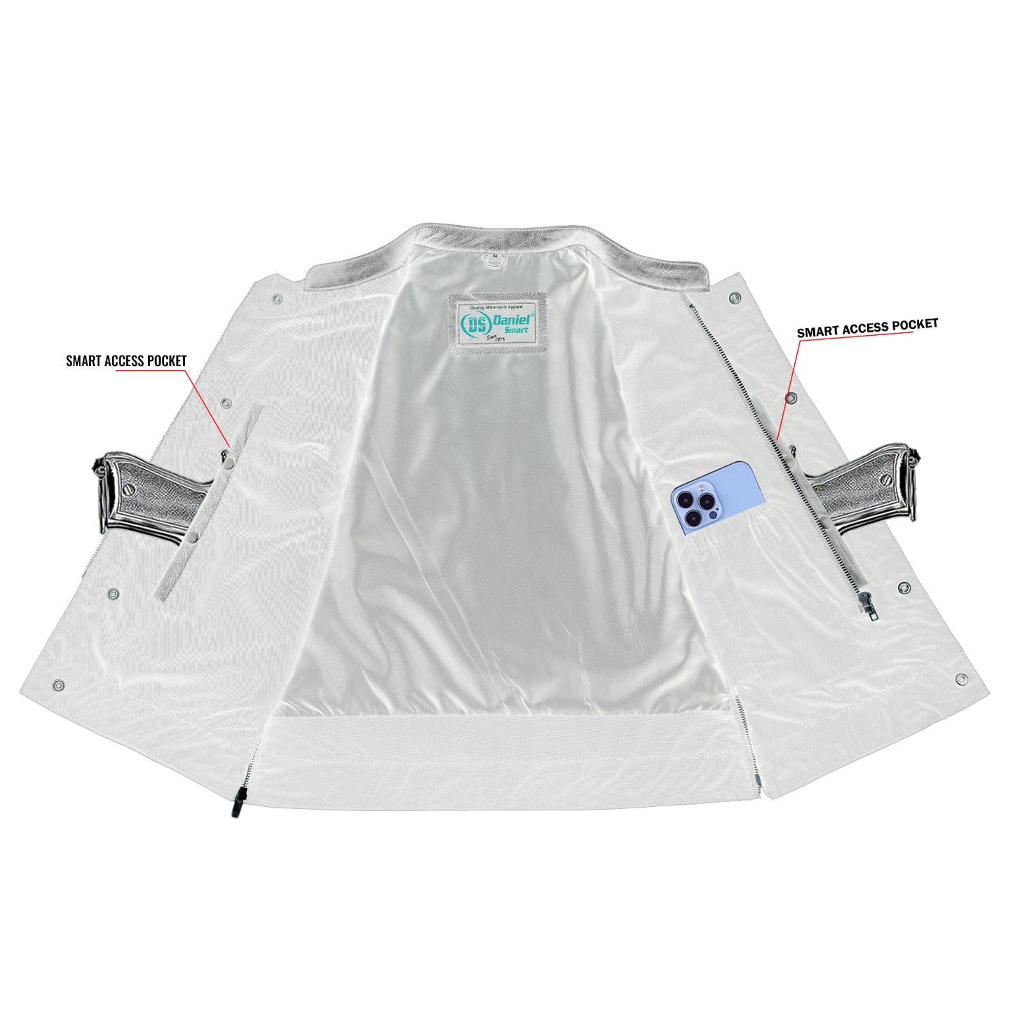 DS287 Women's Premium Single Back Panel Concealment Vest