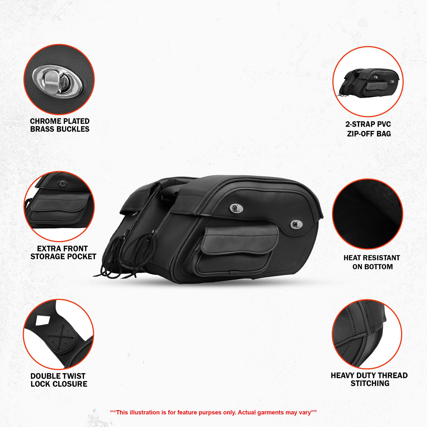 DS300 Two Strap Saddle Bag