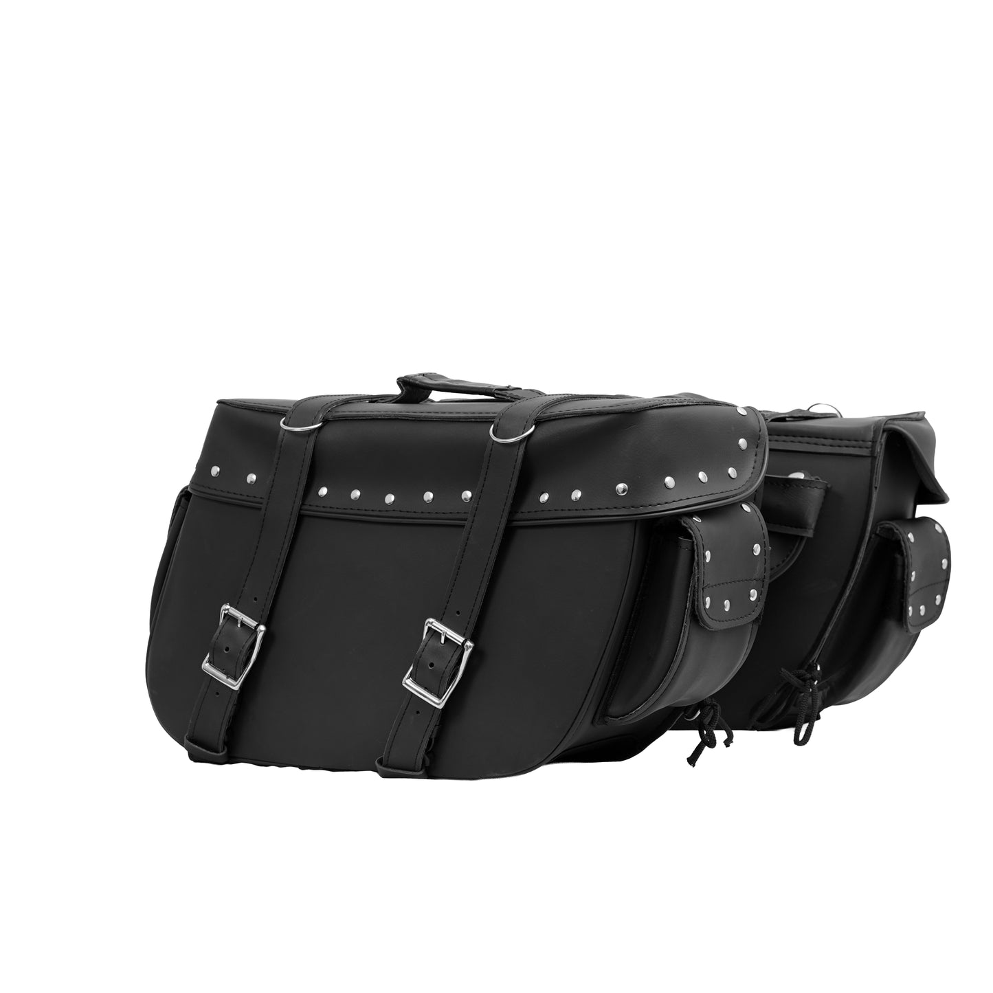 DS312S Two Strap Saddle Bag w/ Studs