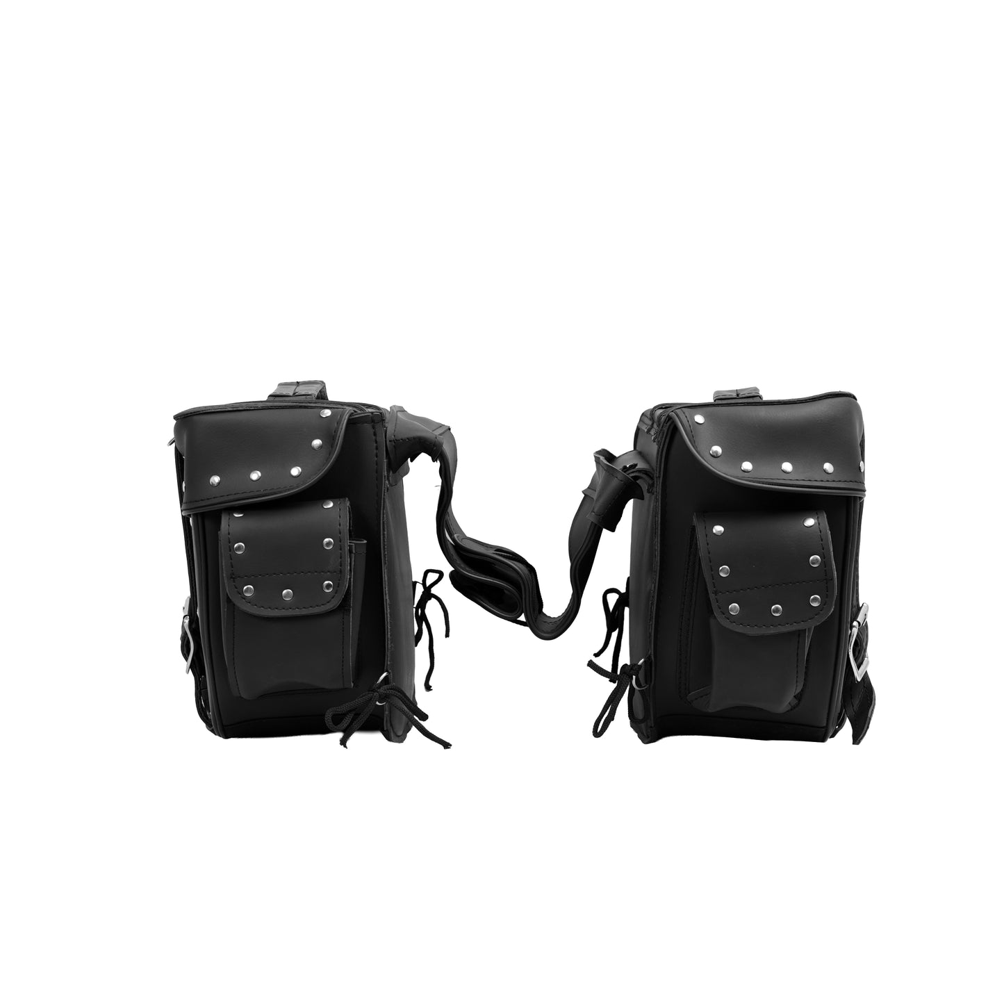 DS312S Two Strap Saddle Bag w/ Studs