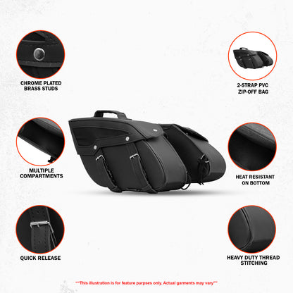 DS313 Two Strap Saddle Bag