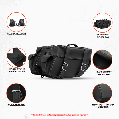 DS321 Two Strap Saddle Bag