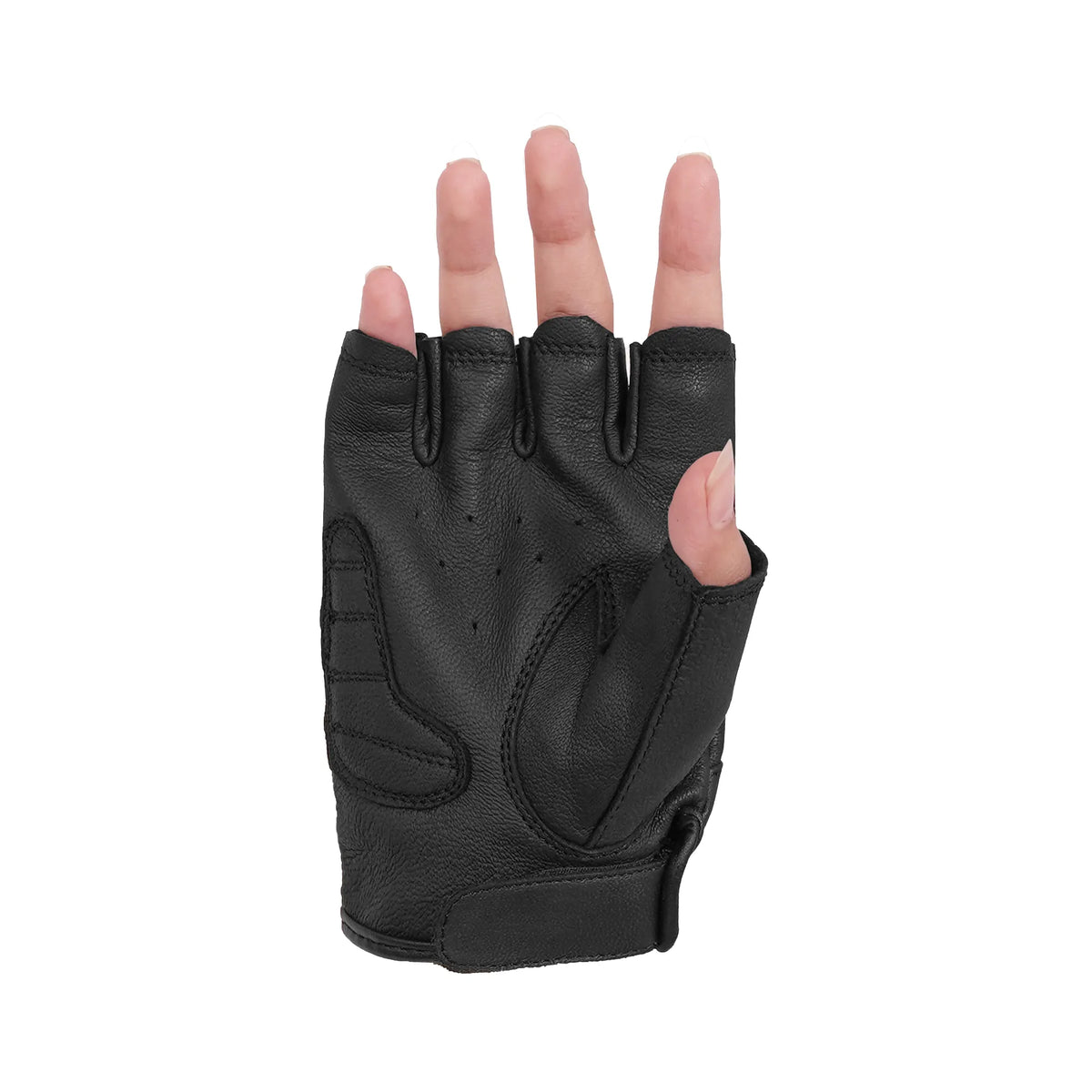 DS36 Women's Embroidered Fingerless Glove