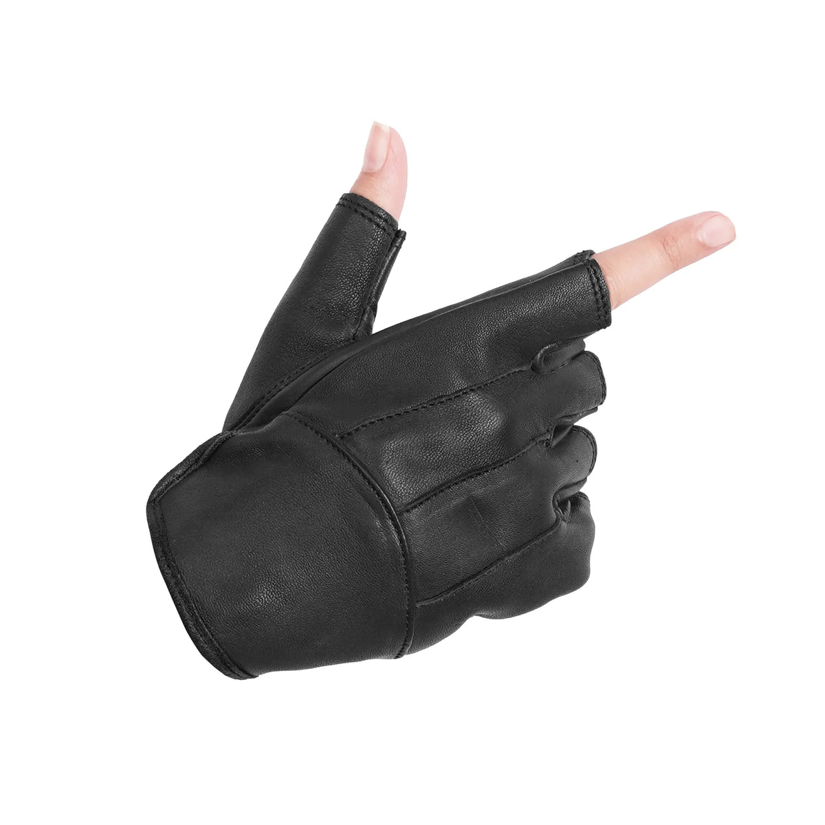 DS3 Women's Tough Deer Skin Fingerless Glove
