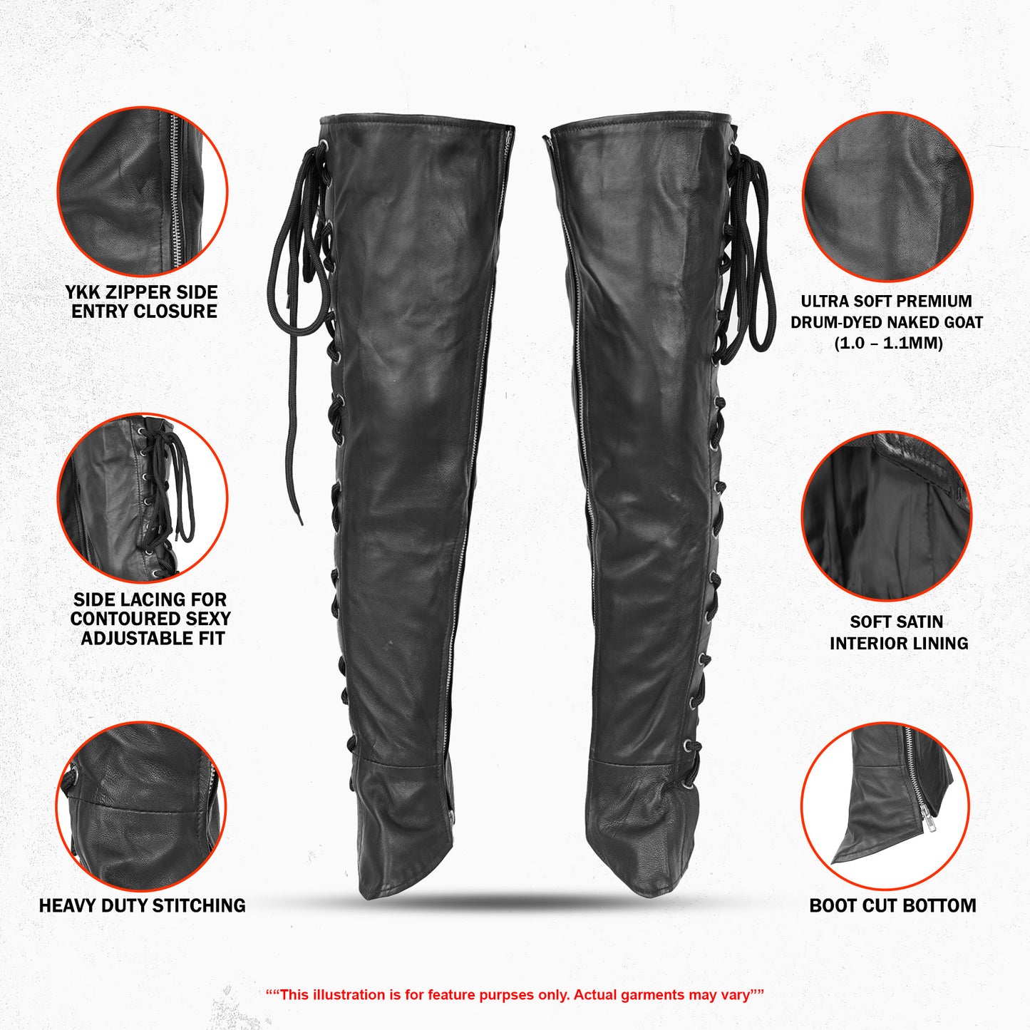 Highway Honey - Women's Motorcycle Leather Leggings