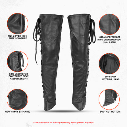 Highway Honey - Women's Motorcycle Leather Leggings