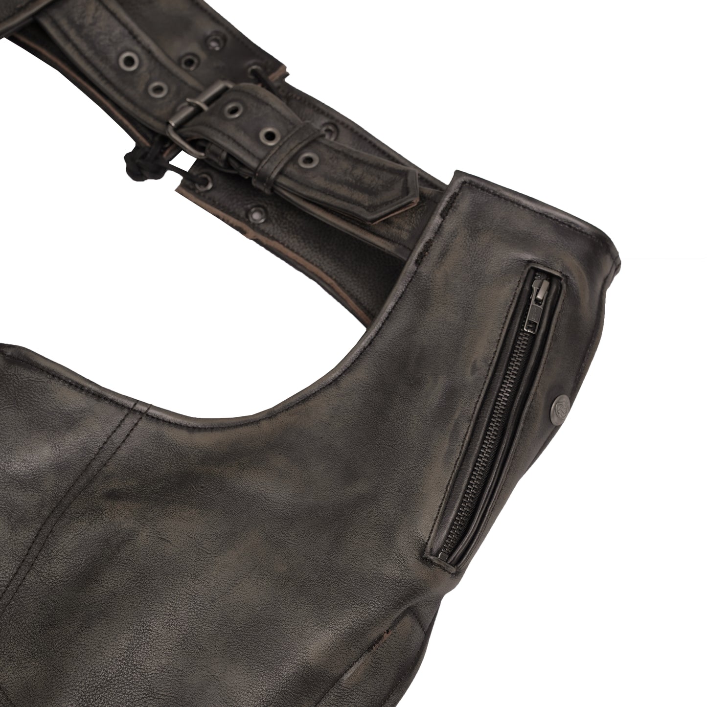 Iron Maverick Unisex Motorcycle Leather Chaps