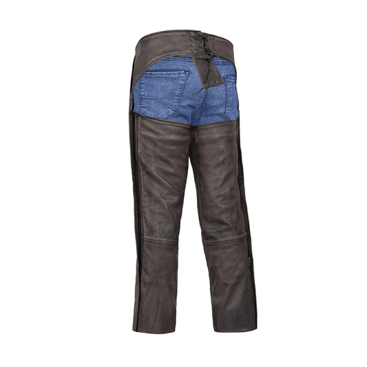 Iron Maverick Unisex Motorcycle Leather Chaps