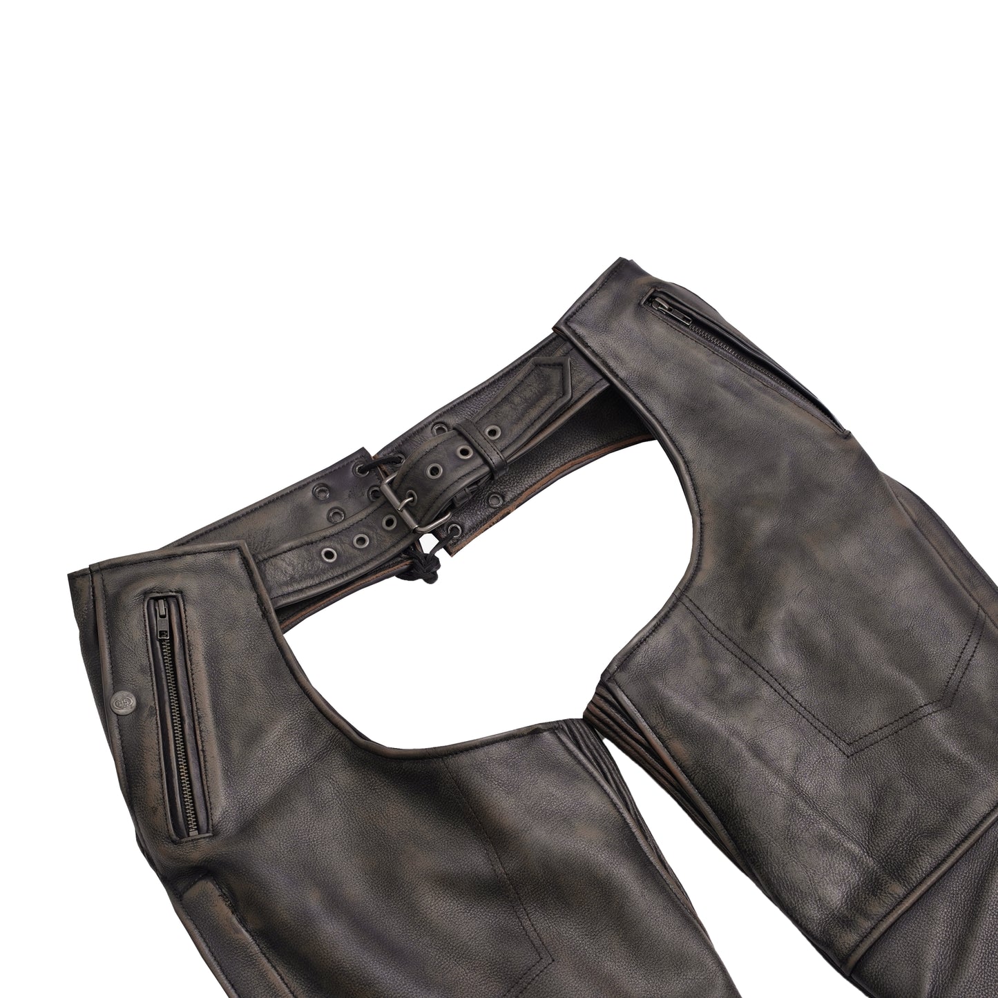 Iron Maverick Unisex Motorcycle Leather Chaps