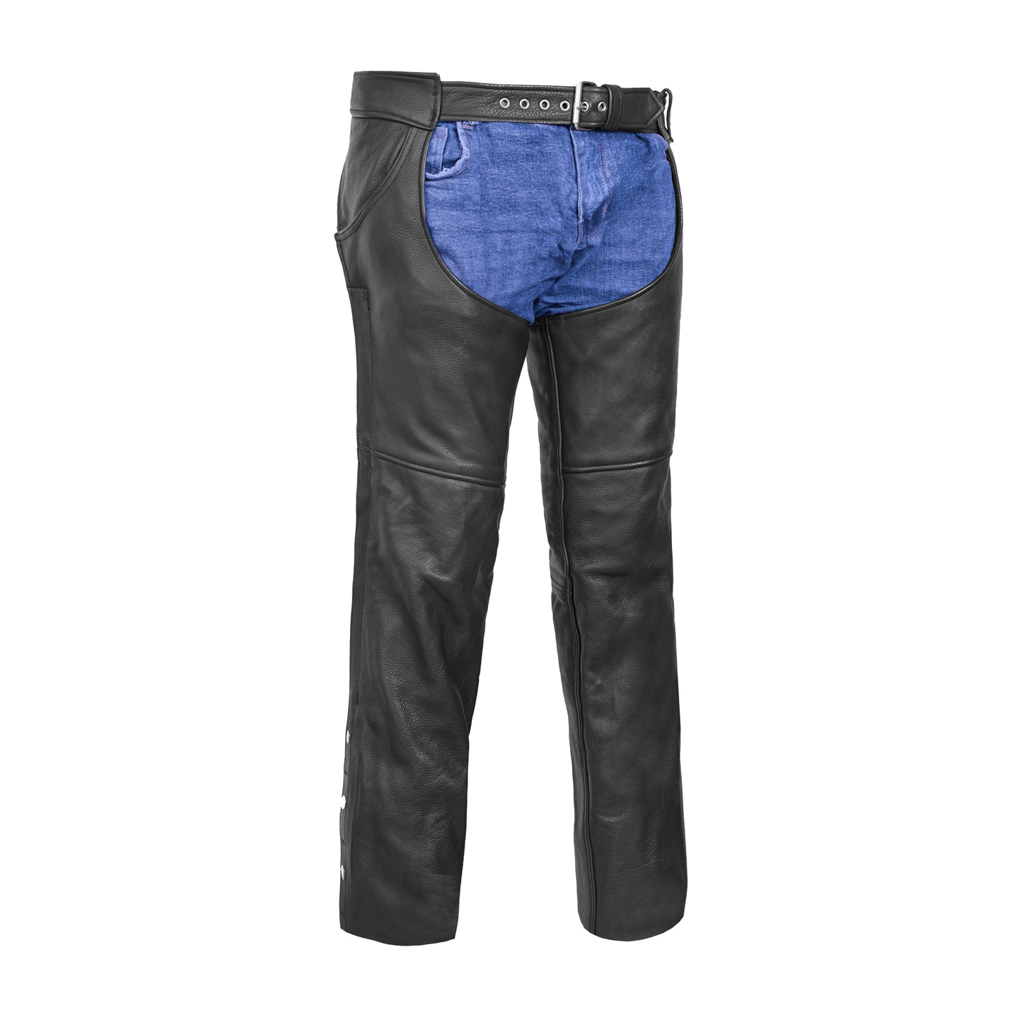 DS447TALL Tall Classic Leather Chaps with Jeans Pockets