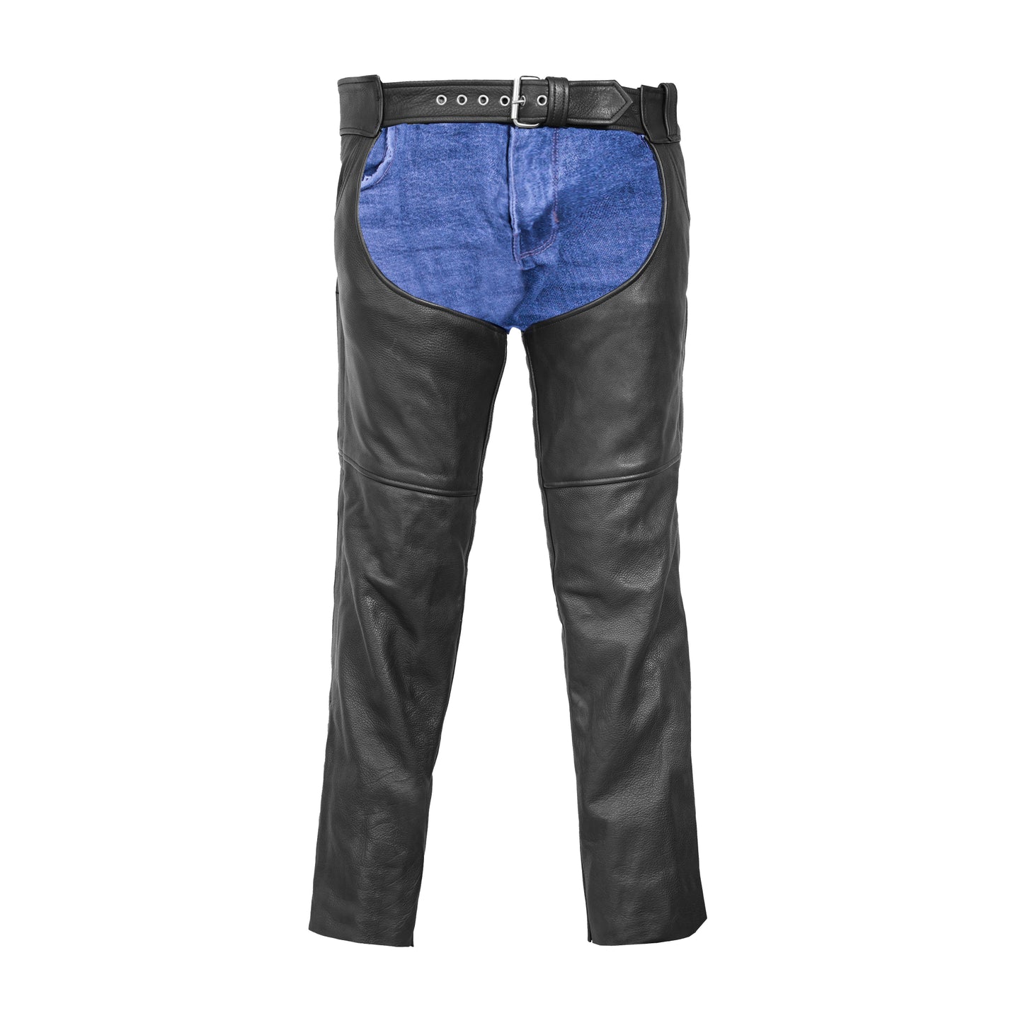 DS447TALL Tall Classic Leather Chaps with Jeans Pockets