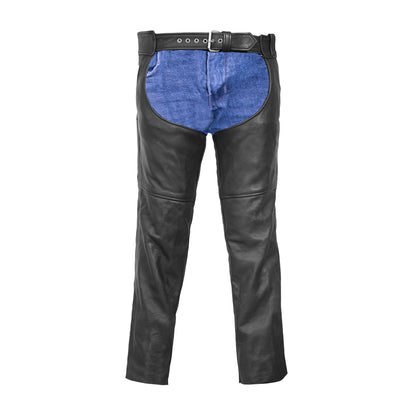 DS447TALL Tall Classic Leather Chaps with Jeans Pockets