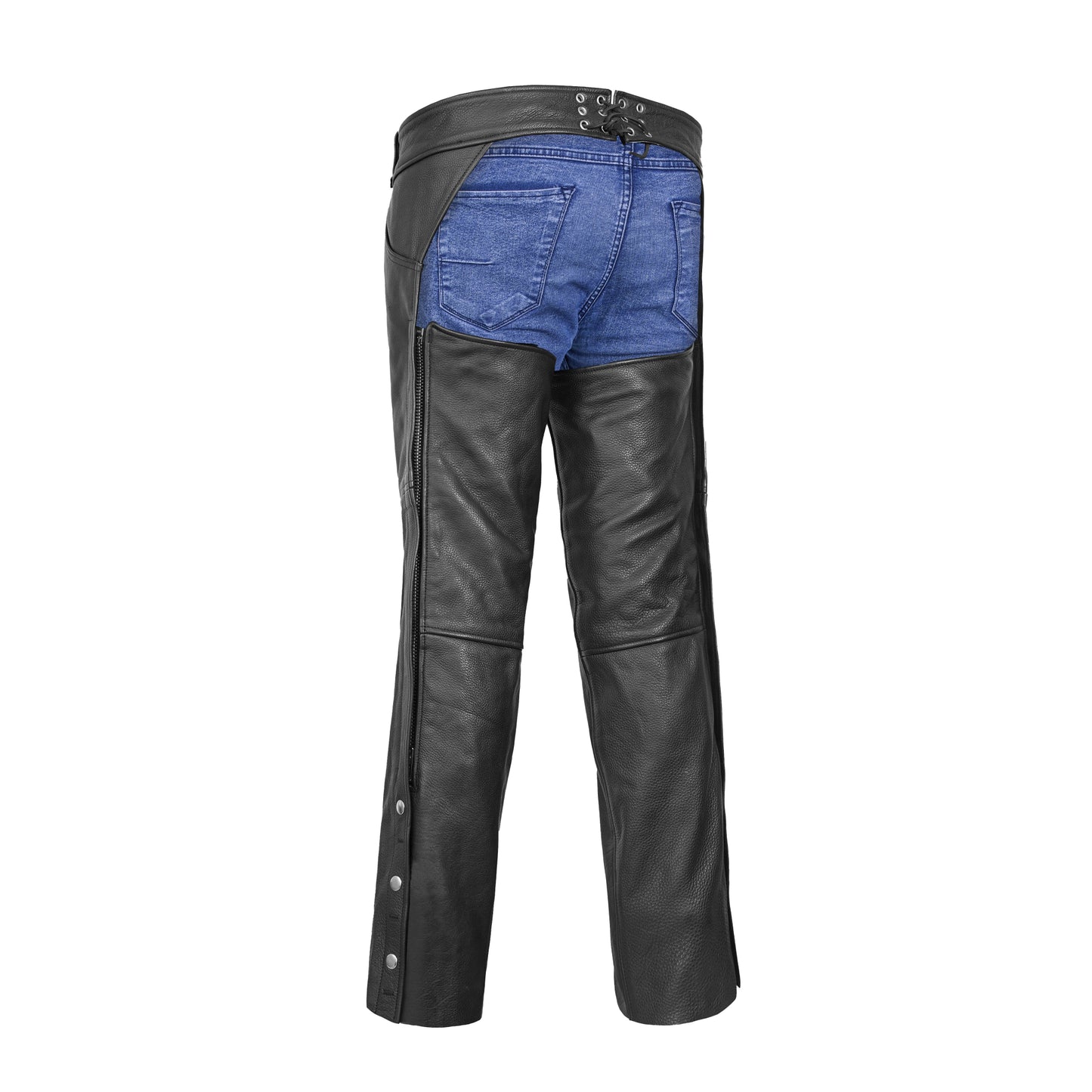 DS447TALL Tall Classic Leather Chaps with Jeans Pockets