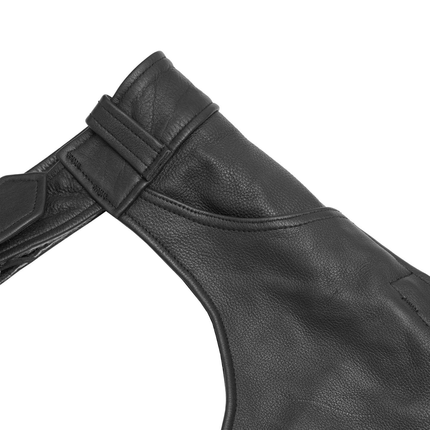 DS447TALL Tall Classic Leather Chaps with Jeans Pockets