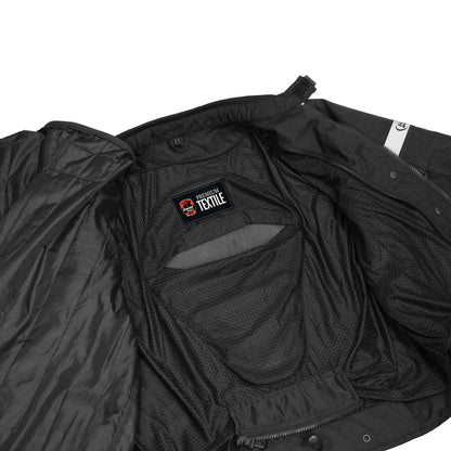 DS4610 Flight Wings - Black Textile Motorcycle Jacket for Men
