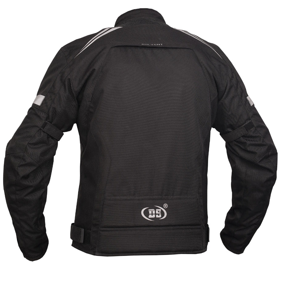 DS4610 Flight Wings - Black Textile Motorcycle Jacket for Men
