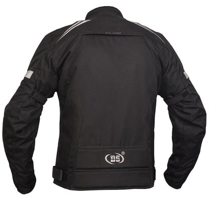 DS4610 Flight Wings - Black Textile Motorcycle Jacket for Men