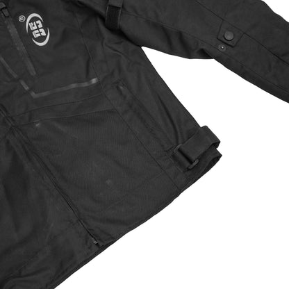 DS4610 Flight Wings - Black Textile Motorcycle Jacket for Men