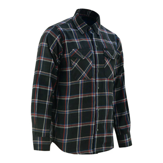 LVAD Men’s Flannel Shirt Black, Red & Blue LVAD Gear