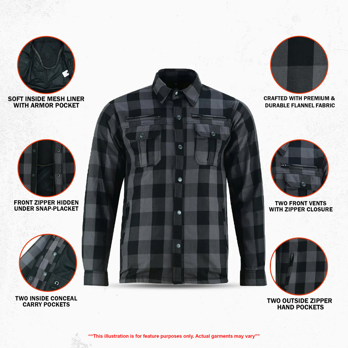 DS4670 Armored Flannel Shirt - Gray