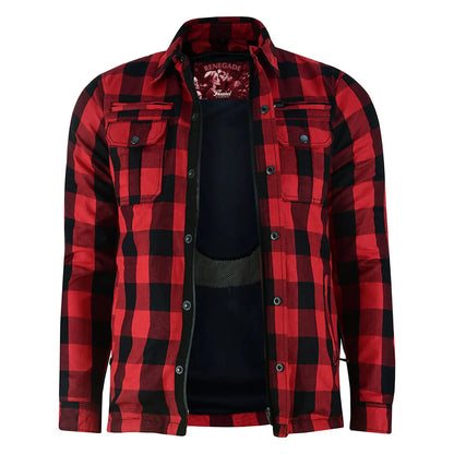 DS4671 Armored Flannel Shirt - Red