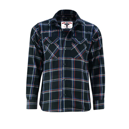 DustTrail - Men's Motorcycle Flannel Shirt