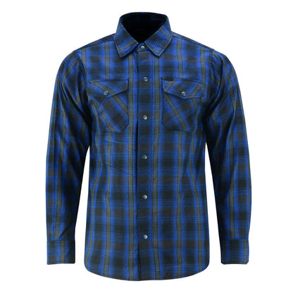 Flannel Shirt - Daze Blue and Black LVAD Gear Flannel