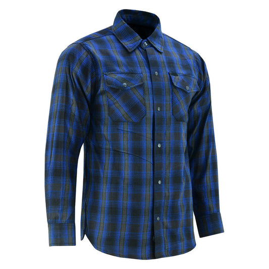 Flannel Shirt - Daze Blue and Black LVAD Gear Flannel