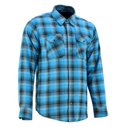 Flannel Shirt - Blue and Black Shaded LVAD Gear Flannel