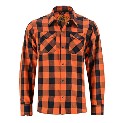 Flannel Shirt - Orange and Black LVAD Gear Flannel