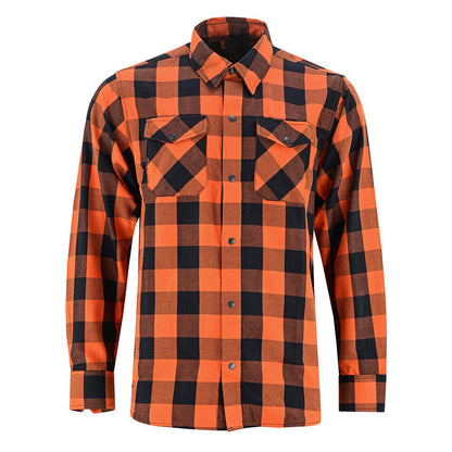 Flannel Shirt - Orange and Black LVAD Gear Flannel