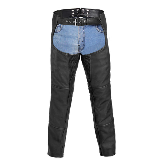 StormGuard Unisex Motorcycle Leather Chaps