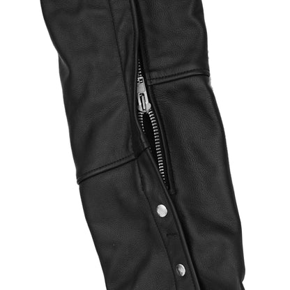StormGuard Unisex Motorcycle Leather Chaps