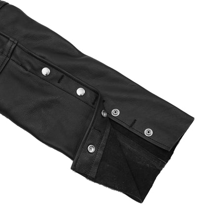StormGuard Unisex Motorcycle Leather Chaps
