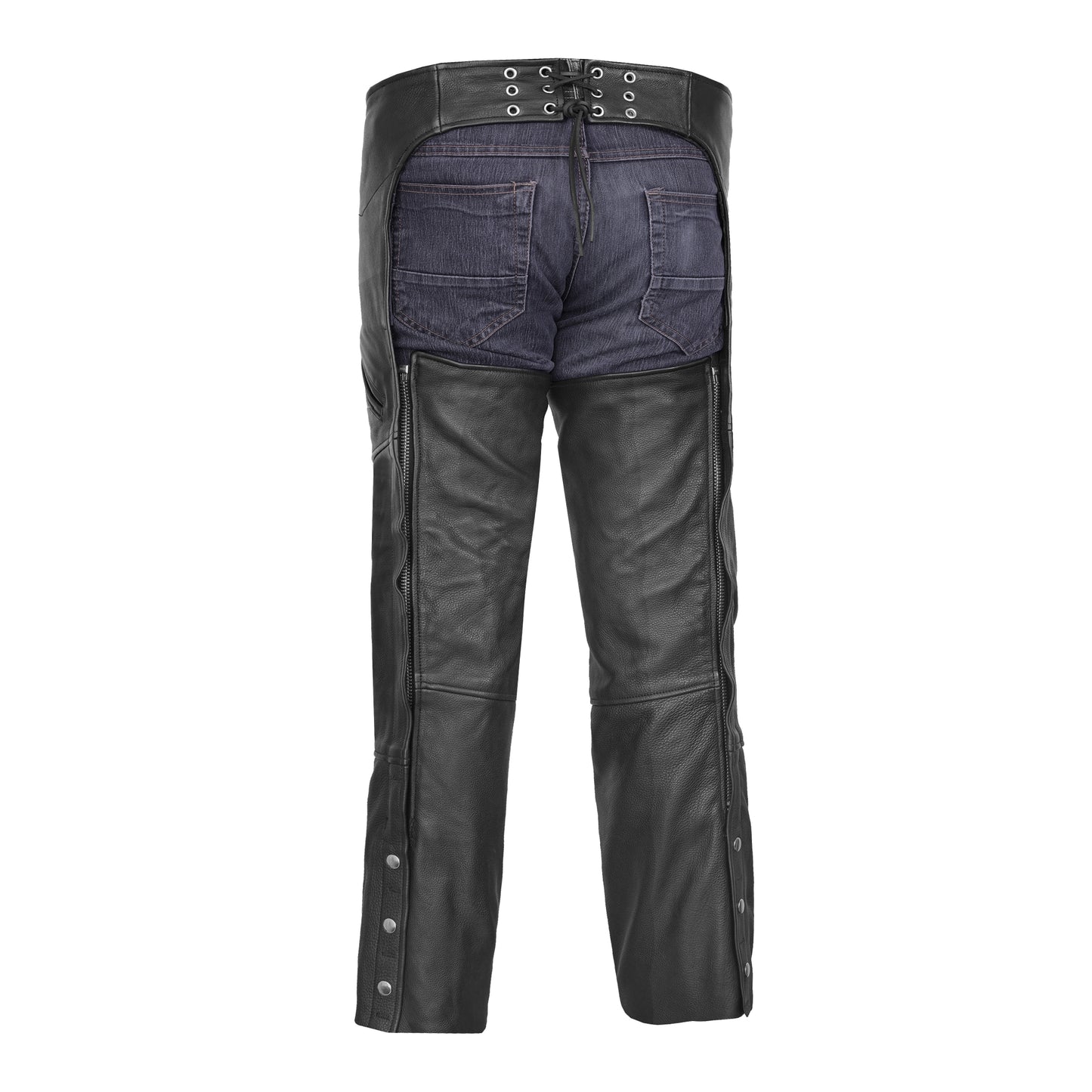 Nightshade Rider Unisex Motorcycle Leather Chaps