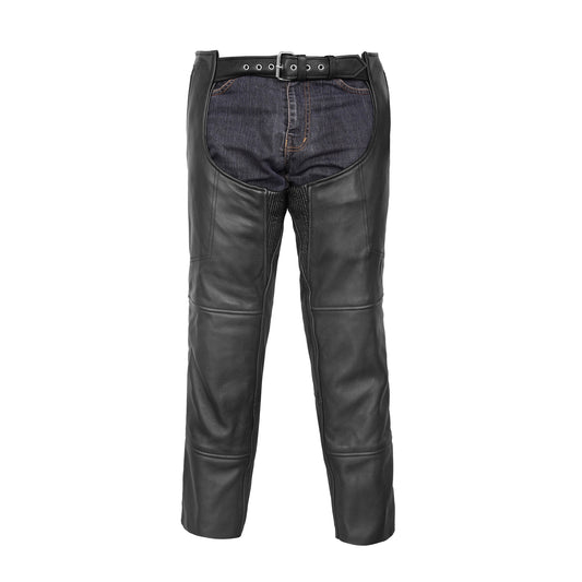 Nightshade Rider Unisex Motorcycle Leather Chaps
