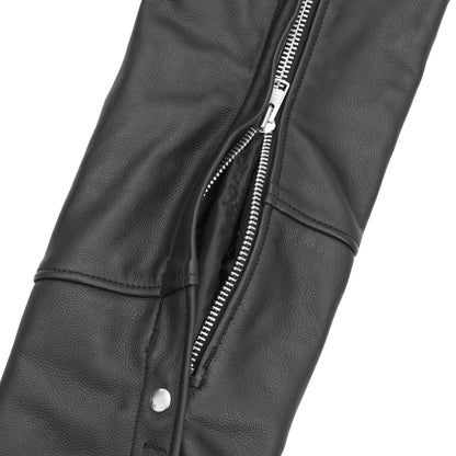 Nightshade Rider Unisex Motorcycle Leather Chaps