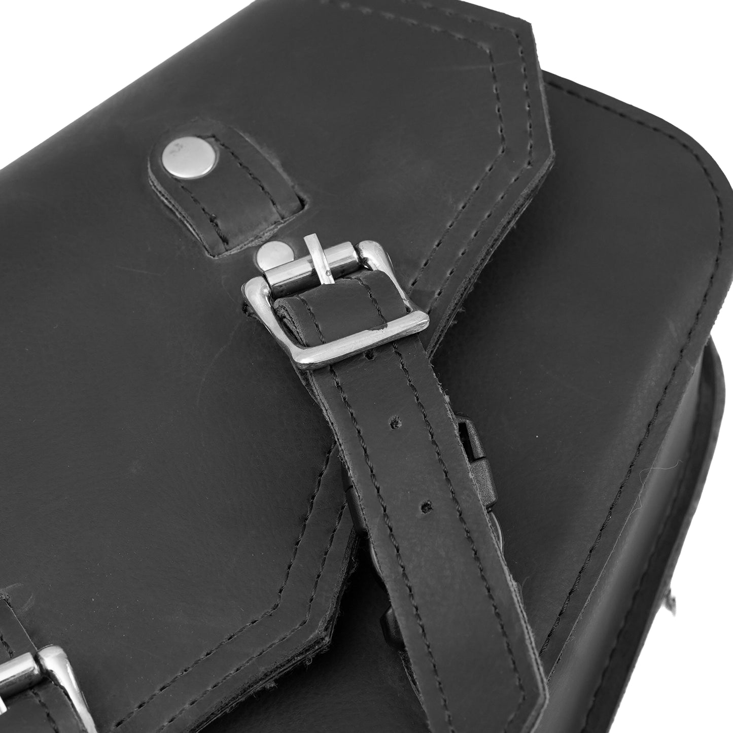 DS5011L Left Side Synthetic Leather Swing Arm Bag w/Bottle Holder