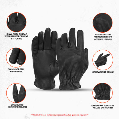Bareback Grip - Men's Deerskin Lightweight Gloves