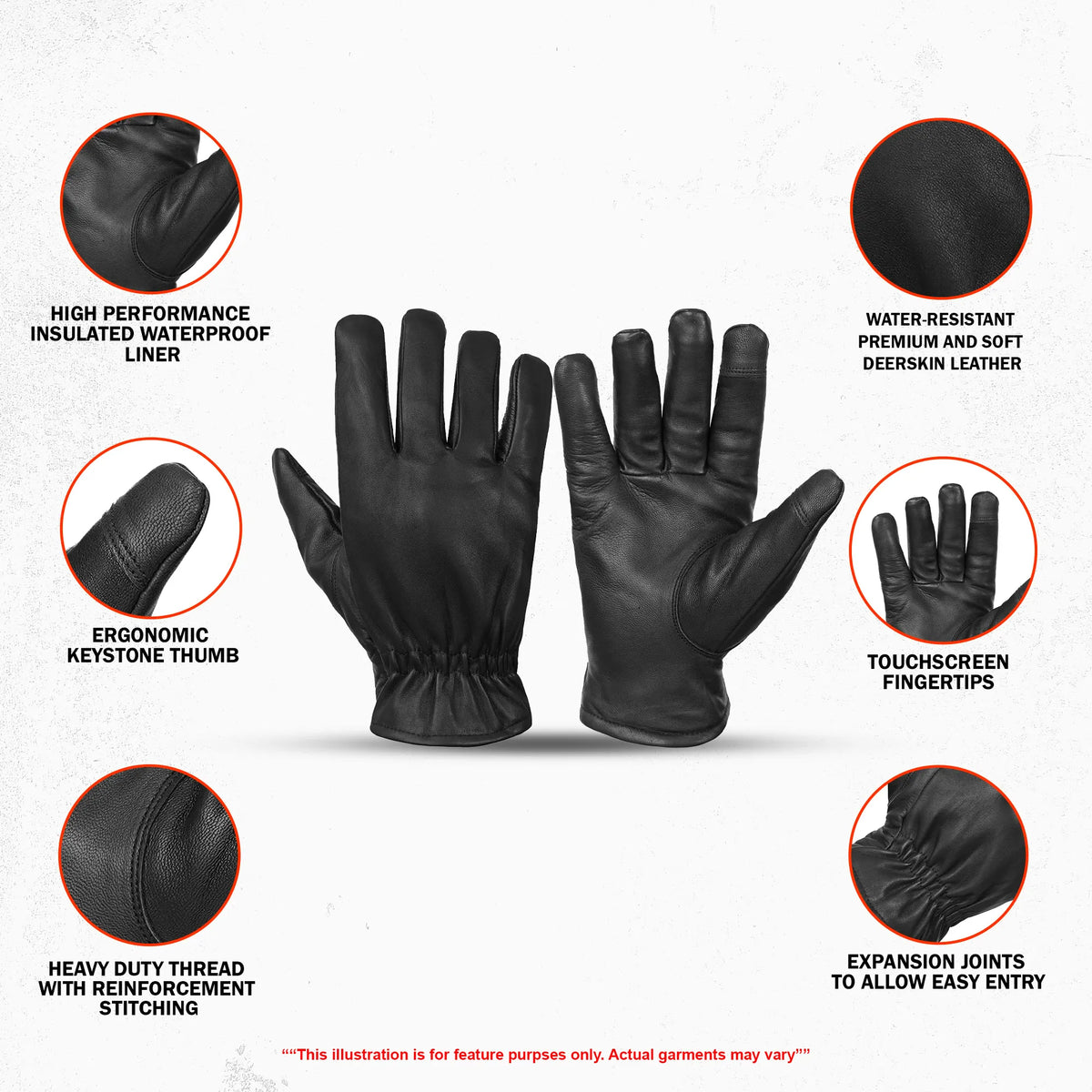 ThermoTrek - Men's Deerskin Lightweight Gloves